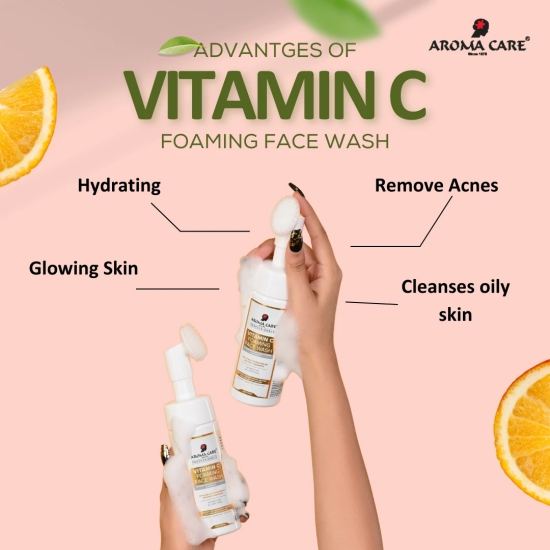 Aroma Care Pro Vitamin C Foaming Face Wash, 150 ml