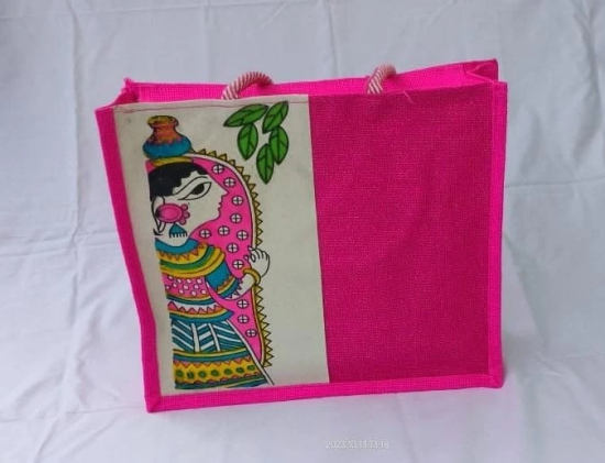 Jute Bag Pink Color