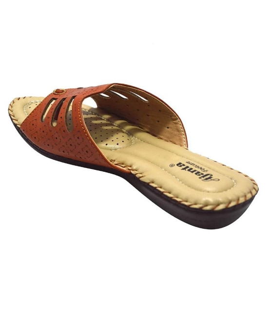 Ajanta -  Tan Womens Flats - None