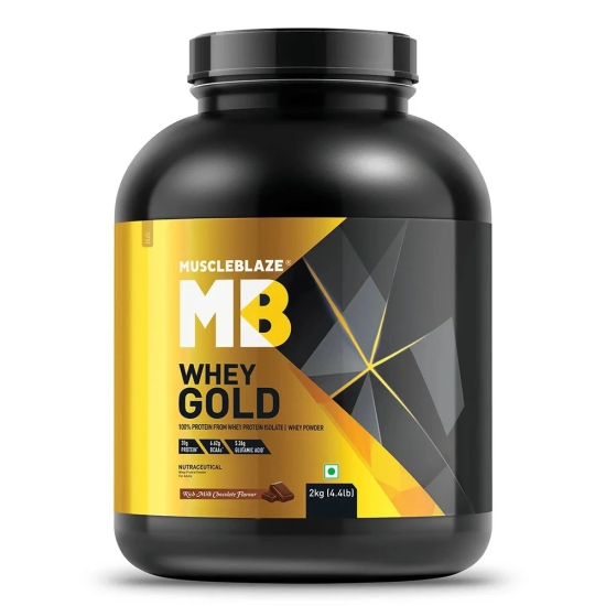 MuscleBlaze Whey Gold Protein,  4.4 lb  Rich Milk Chocolate