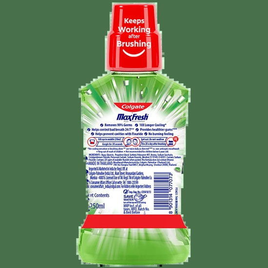 Colgate Plax Mouth Wash Fresh Tea, 250 ml