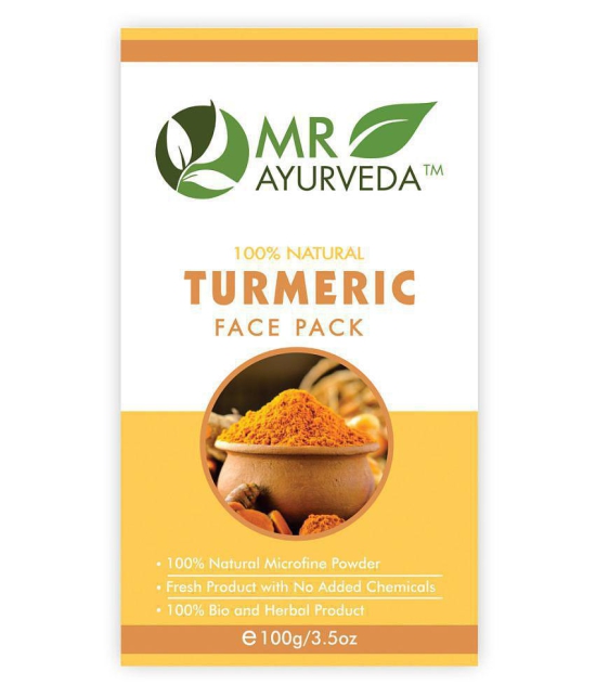 MR Ayurveda Organic Turmeric Powder Face Pack Masks 100 gm