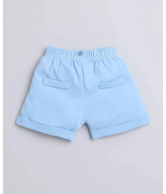 BUMZEE Blue Cotton Baby Boy Top & Shorts ( Pack of 1 ) - None