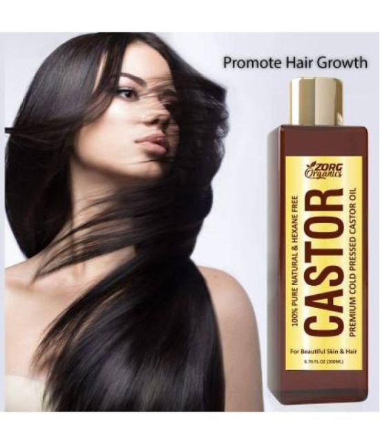 Zorg Organics - Hair Growth Castor Oil 200 ml ( Pack of 1 )