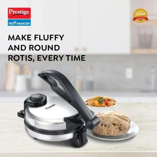 Prestige PRM 3.0 900-Watts Roti Maker | Silver