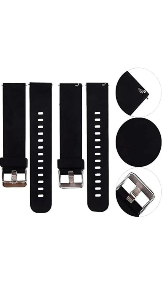 Exelent 22mm Smart Watch Straps/Smart Watch Band Compatible for Realme Watch S/Realme S Pro (Black)