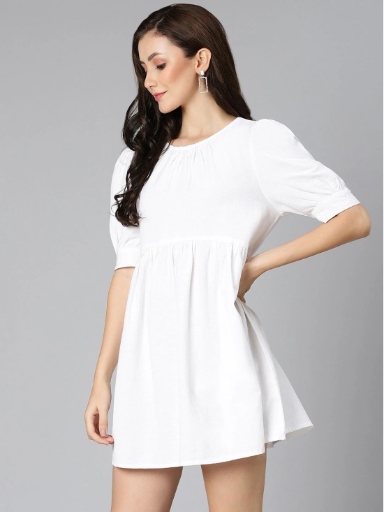 Oxolloxo White A-Line Dress