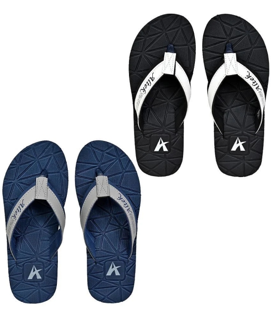 Altek Black Mens Thong Flip Flop - None