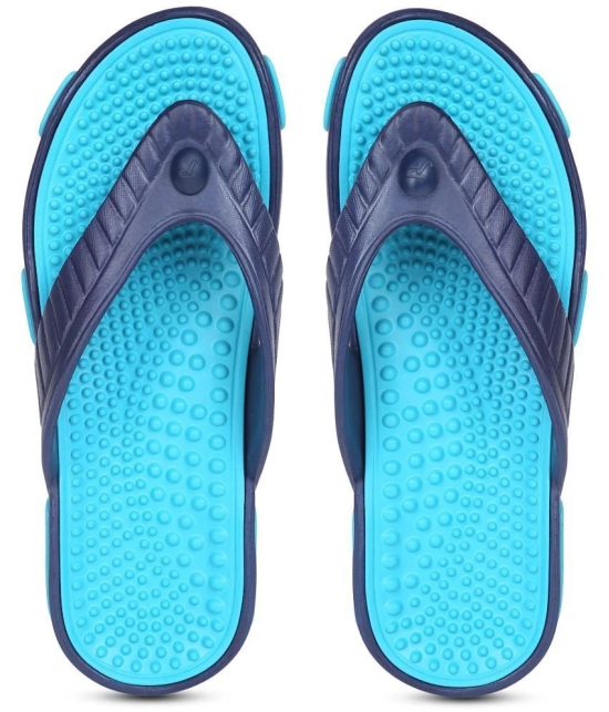 Paragon - Navy Blue Mens Massage Flip Flop - None