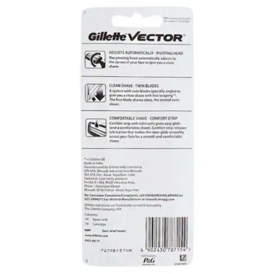 Gillette Vector Razor With Cartridge 1