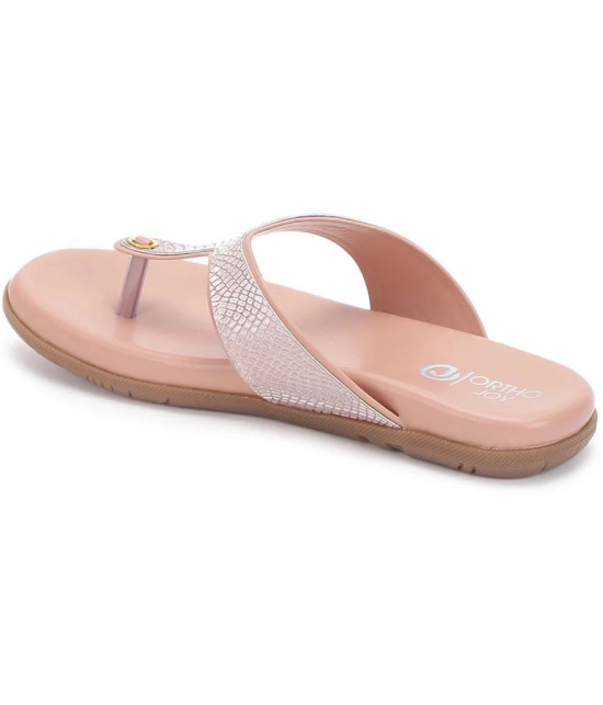 ORTHO JOY - Pink Womens Flats - None