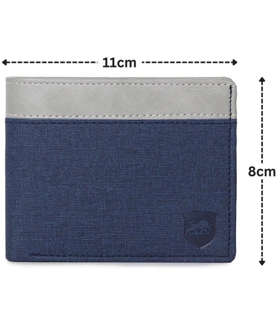 samtroh Blue Fabric Mens Two Fold Wallet ( Pack of 1 ) - Blue