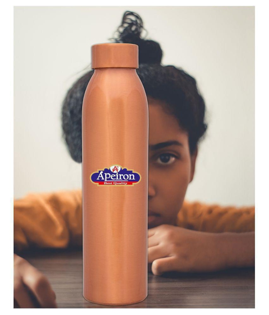 APEIRON Ayurveda Copper 1000 mL Water Bottle set of 1 - Copper