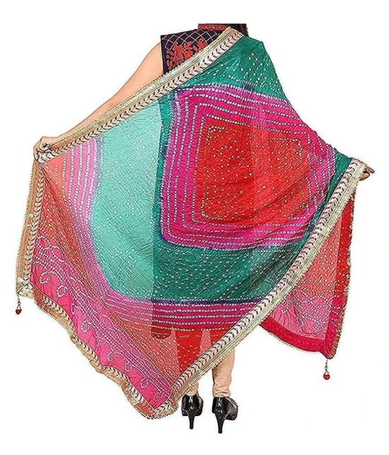 Apratim Multicoloured Art Silk Bandhej Dupatta