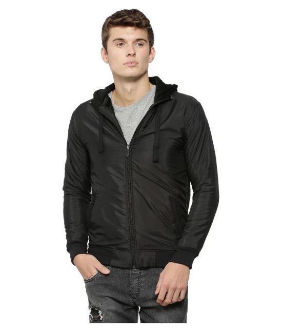 Campus Sutra Black Quilted & Bomber Jacket - None