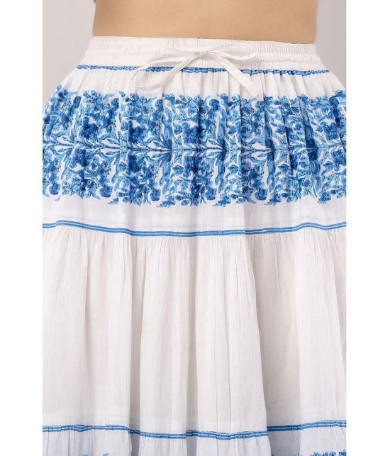 FABRR - White Cotton Women's A-Line Skirt ( Pack of 1 ) - None