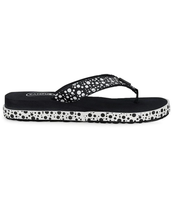 Campus - Black Womens Thong Flip Flop - None