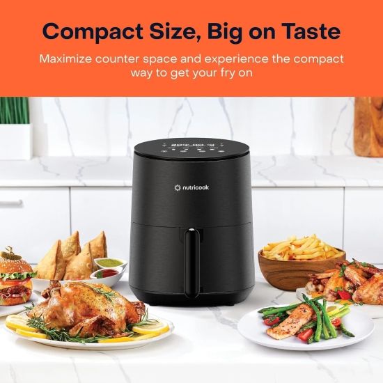 NUTRICOOK AIR FRYER 3.3L BLK  by Mahavir Home Store