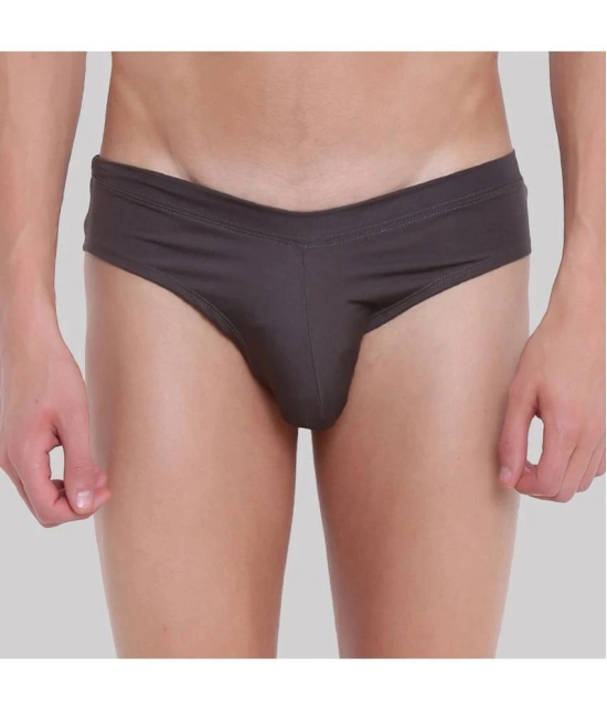 BASIICS By La Intimo - Charcoal BCSSS03 Polyester Mens Briefs ( Pack of 1 ) - None