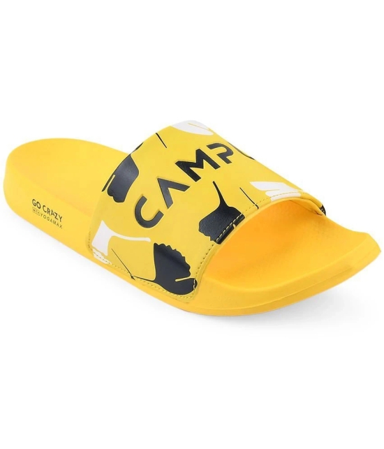 Campus - Gold Mens Slide Flip Flop - None