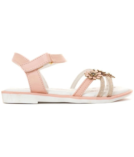 Adrianna Rose Gold Flat Sandal for Girls - None