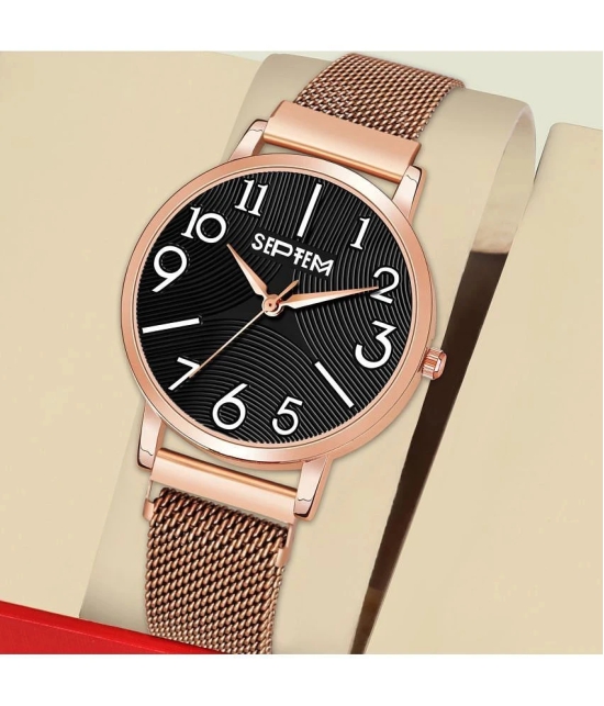 Septem Rose Gold Metal Analog Mens Watch