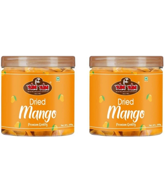 YUM YUM Dried Mango Slice 400g ( Pack of 2-200g Jar Each)