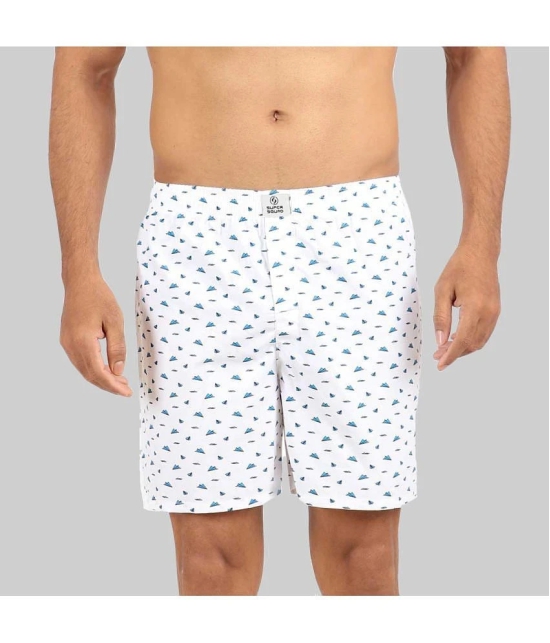 White Cotton Mens Boxer- ( Pack of 1 ) - None