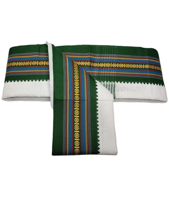 Akhil - Cotton Green Embroidered Bath Towel ( Pack of 1 ) - Green