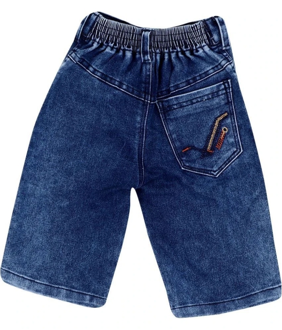 Cremlin Clothing - Indigo Cotton Blend Boys Bermudas ( Pack of 1 ) - None