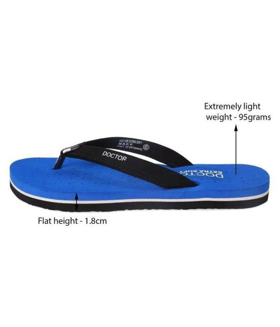 DOCTOR EXTRA SOFT - Royal Blue  Womens Slipper - None