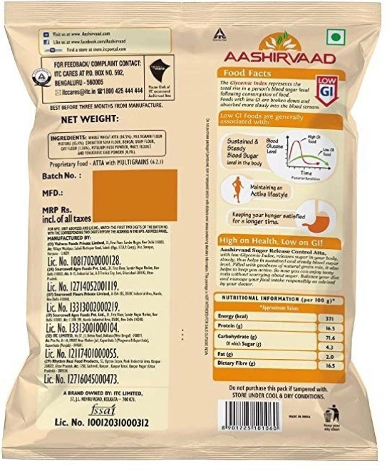 Aashirvaad Sugar Release Control Atta, 5 Kg