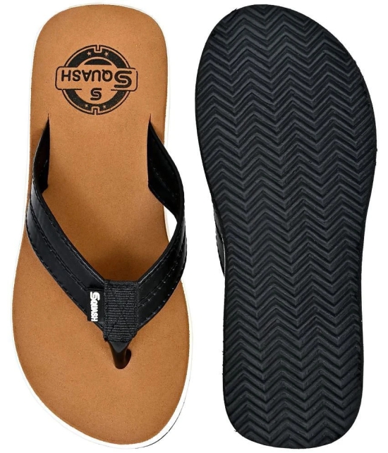 Squash - Brown Mens Thong Flip Flop - None