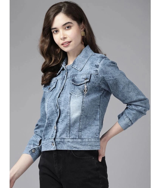 Aarika - Denim Blue Denim Jacket - None