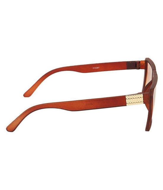 Creature - Brown Square Sunglasses ( Pack of 1 ) - Medium