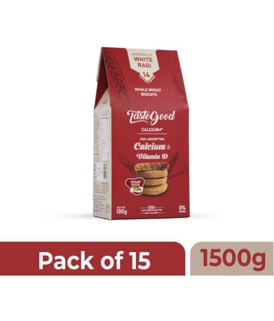 Taste Good Calcium Digestives & Low Calorie Biscuits 1500 gm Pack of 15