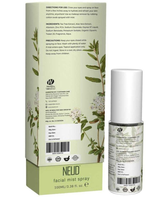 NEUD Tea Tree Facial Mist Spray For Acne-Prone Skin - 1 Pack (100 ml)