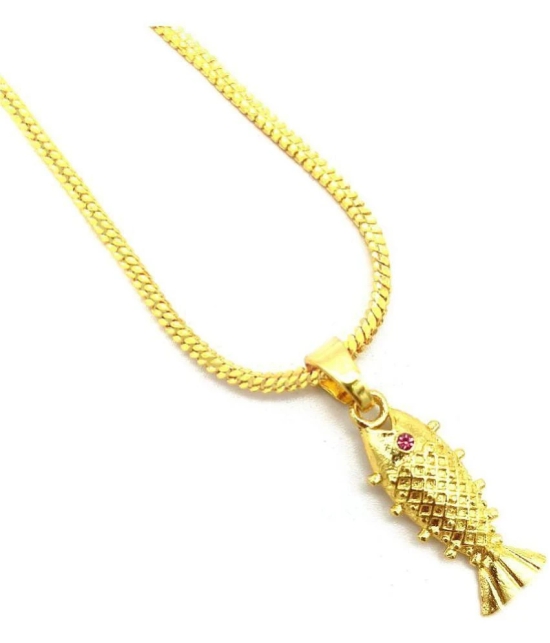 Jewar Mandi - Golden Pendant ( Pack of 1 ) - Golden