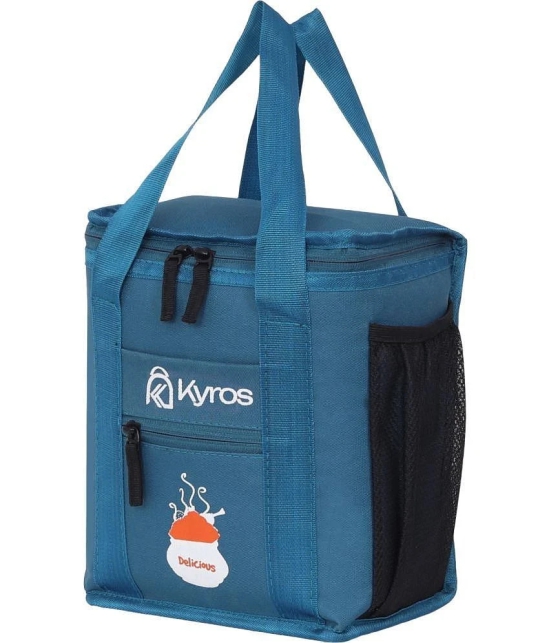 Kyros Blue Polyester Lunch Bag Pack of 1 - Blue