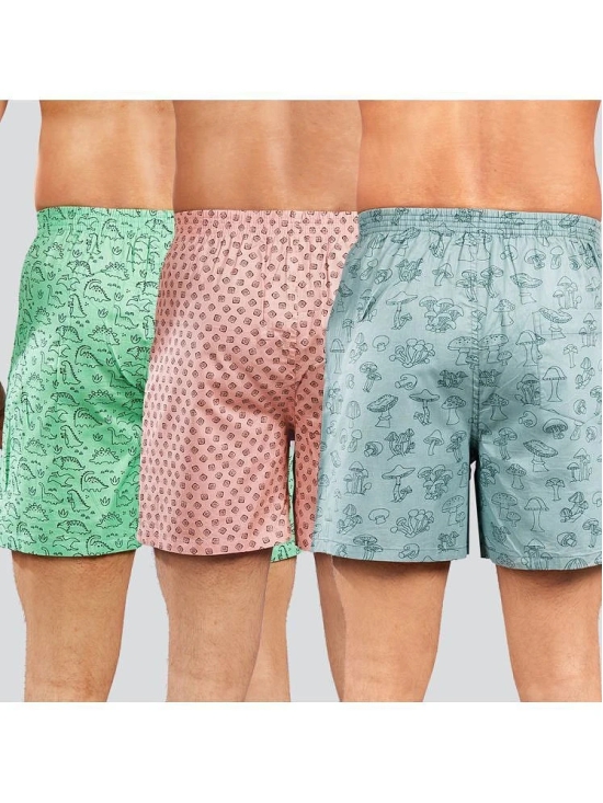 Supersquad Pack of 3 Cotton Mens Boxer- ( Assorted 1 ) - None