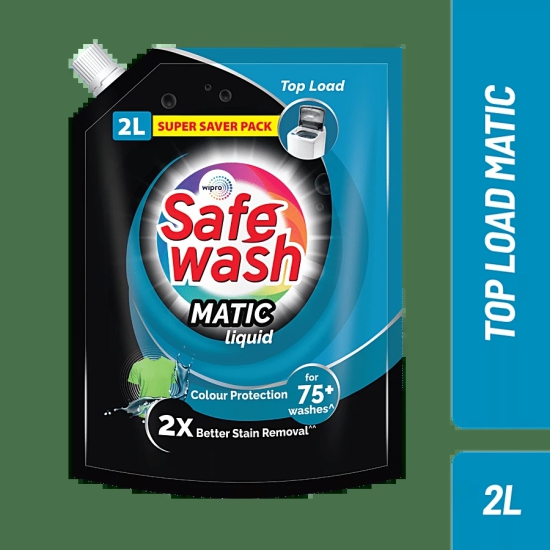 Safewash Liquid Detergent 2L Top Load, 1 Pc