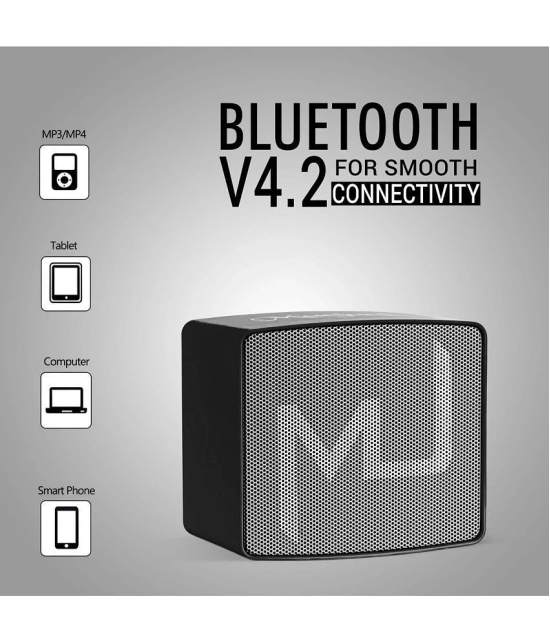 Macjack Wave 120 3 W Bluetooth Speaker Bluetooth v5.0 with Call function,3D Bass Playback Time 10 hrs Black - Black