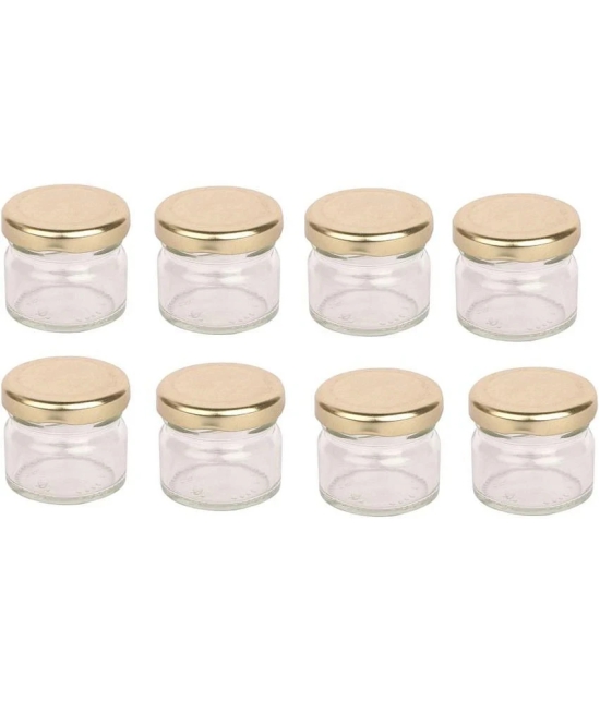 Somil Glass Container Jar Glass Transparent Utility Container ( Set of 9 ) - Transparent