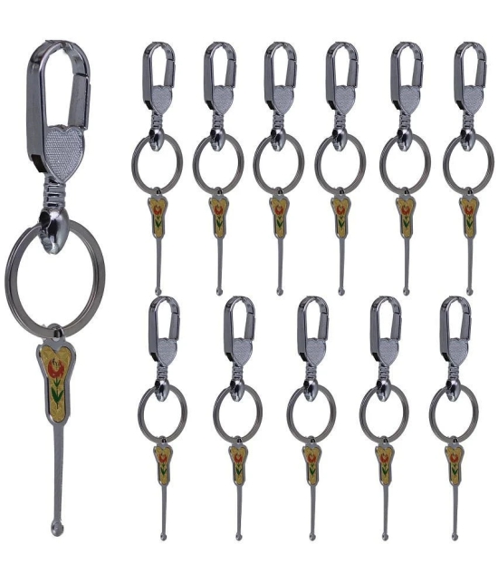 JMALL Metal Keychain Set ( Pack of 12 )