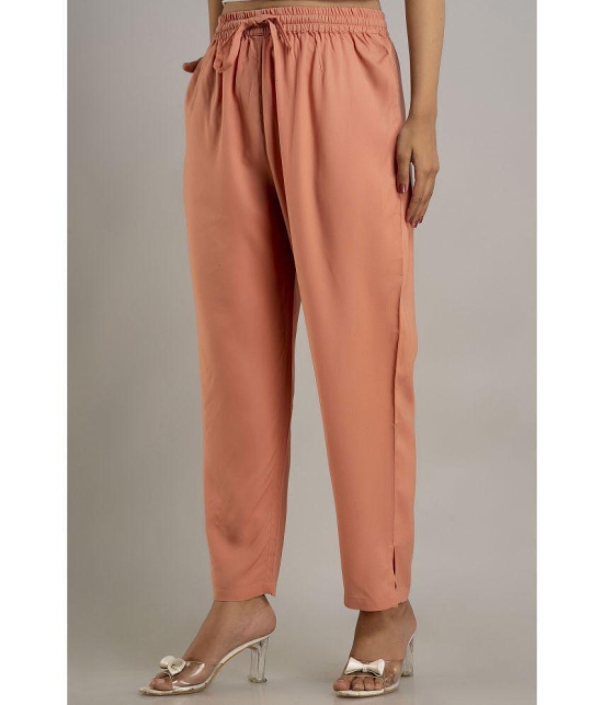 Doriya - Pink Rayon Straight Women's Palazzos ( Pack of 1 ) - None