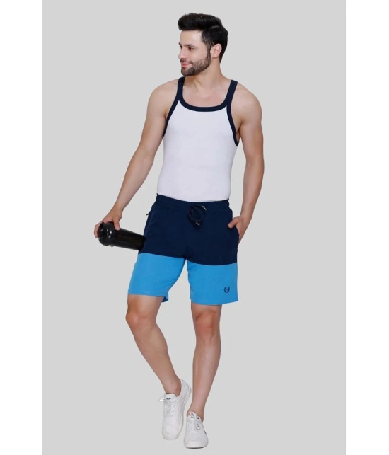 LEEBONEE Blue Polyester Mens Shorts ( Pack of 1 ) - None