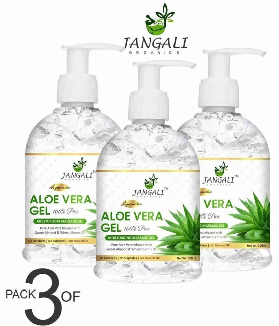 PURE Jangali ORGANICS 100% PURE Aloe Vera Gel for Beautiful Face, Skin & Hair 900ML