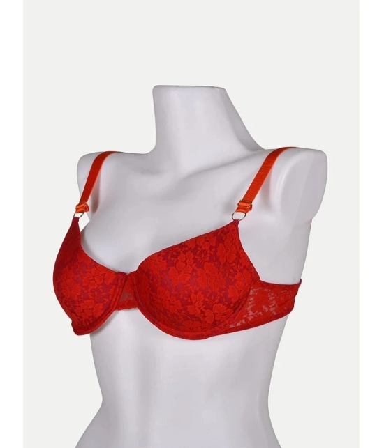 Radprix Pack of 1 Cotton Lightly Padded Womens Everyday Bra ( Red ) WWUKB401266 - None