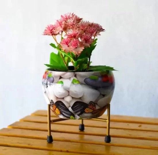 Crest Flower Pot for indoor and outdoor Plant Container-Crest Flower Pot for indoor and outdoor Plant Container