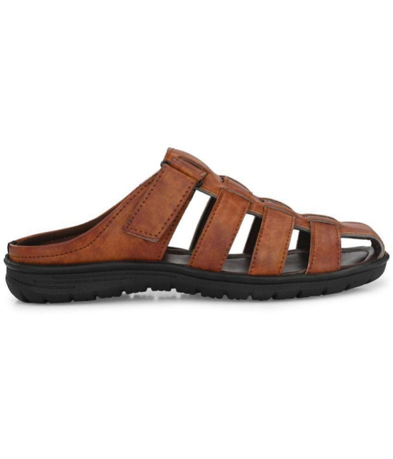 Leeport - Rust Mens Sandals - None